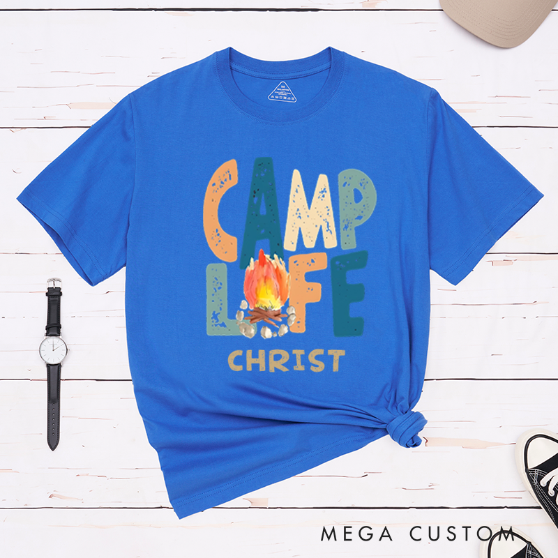 Personalized Camp Life Outdoors T-Shirt Camping Hiking Shirt Travel Adventurers Lovers Gift