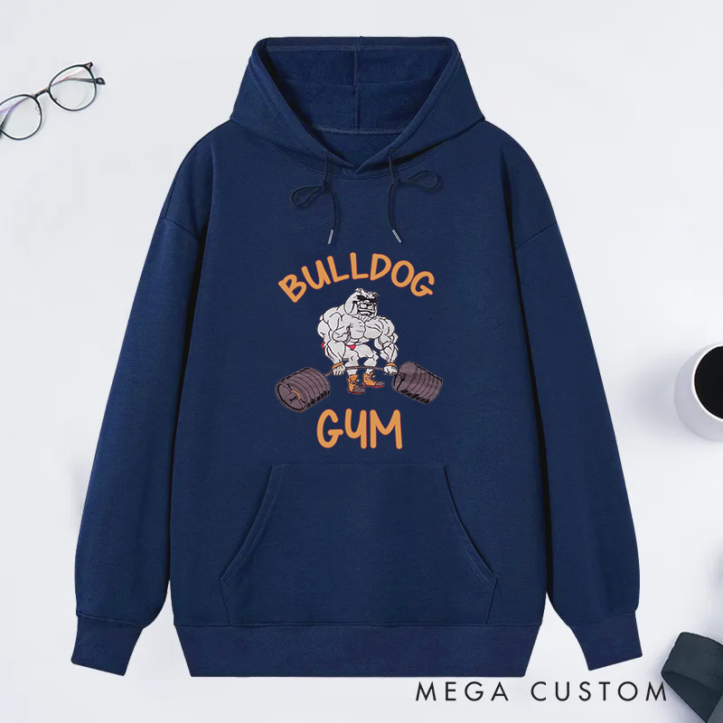Personalized Fitness Classic Hoodies with Cartoon Design for Fitness Enthusiasts Bodybuilders and Gym Lovers