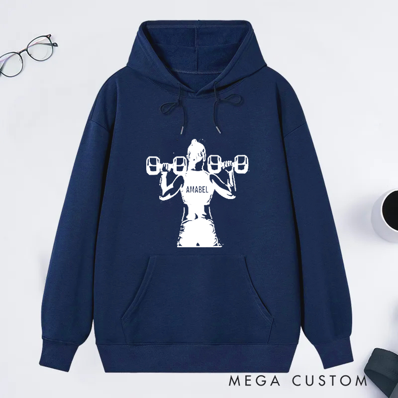 Personalized Gym Classic Hoodies with Empowering Lifting Theme Design for Fitness Enthusiasts Bodybuilders and Gym Lovers