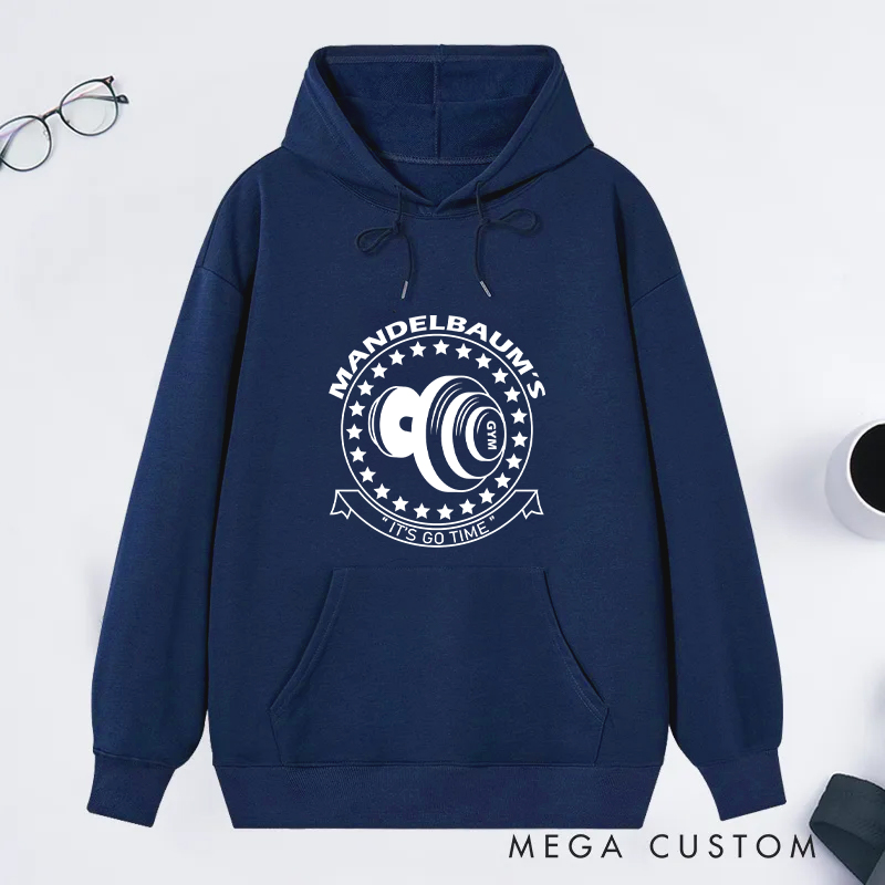 Personalized Fitness Classic Hoodies with Starry Dumbbell Design for Fitness Enthusiasts Bodybuilders and Gym Lovers