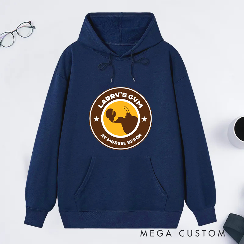 Personalized Fitness Classic Hoodies with Mussel Beach Iconic Logo for Fitness Enthusiasts Bodybuilders and Gym Lovers