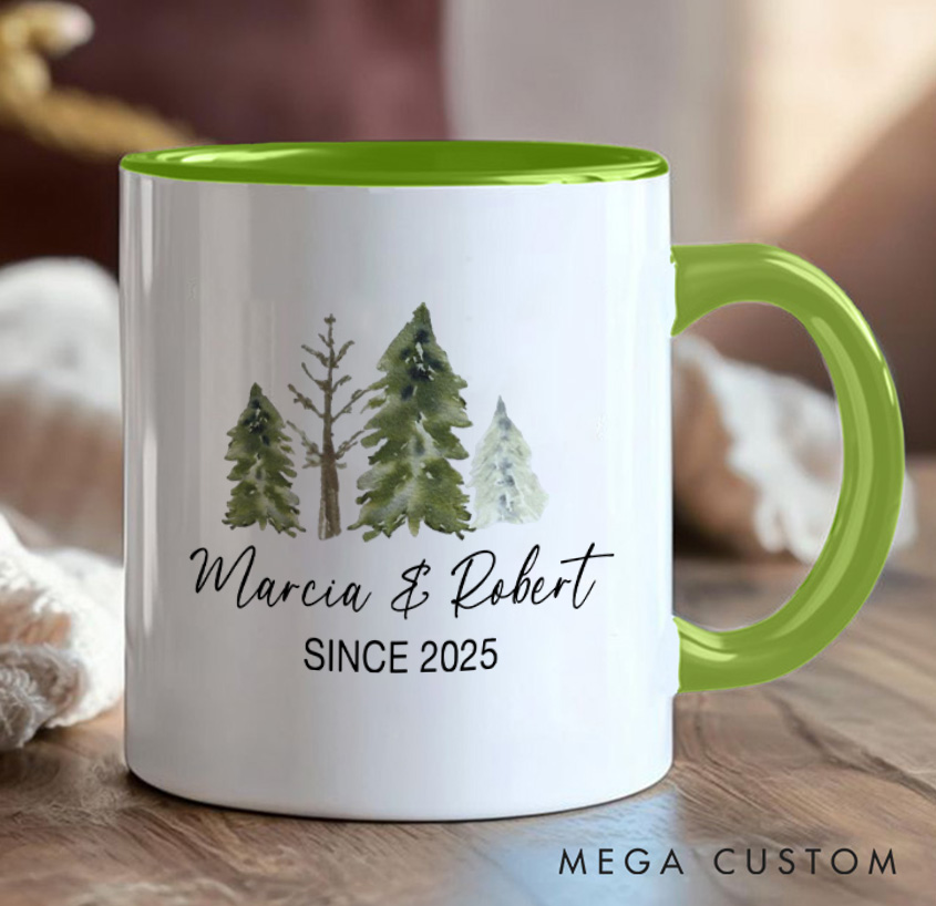Personalized Funny Couple Camping Mug Mountain Adventurers Camping Hiking Unique Favor Mug Gift for Outdoors Nature Lovers