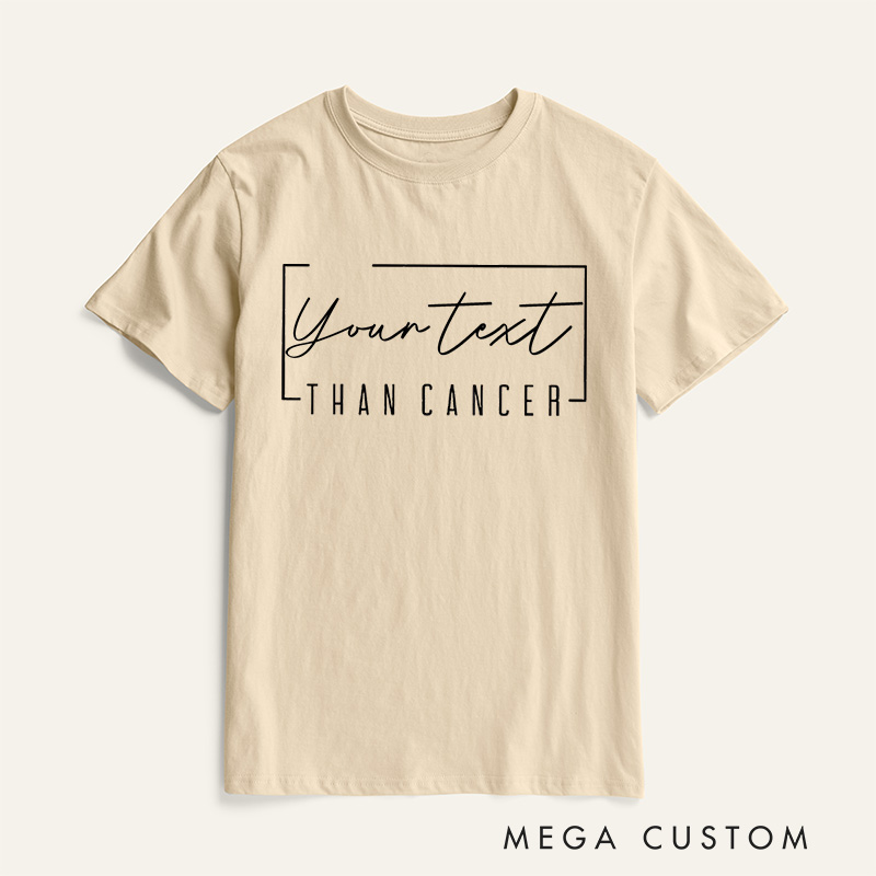 Personalized Stronger Than Cancer Cancer Sucks T-Shirt Cancer Survivor Gift Caring Gift for the Sick
