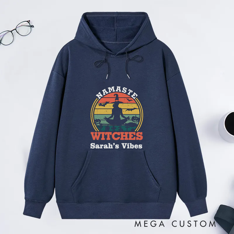 [Copy]Personalized Rest in Pose Classic Hoodie with Cute Ghost Yoga Design Custom Time Gift Idea for Yoga Lover