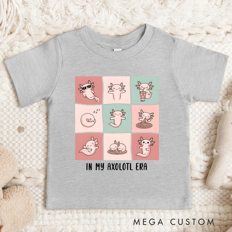 Personalized In My Axolotl Era T-Shirt Cute Axolotl T-Shirt Kawaii Axolotl Lover Gift