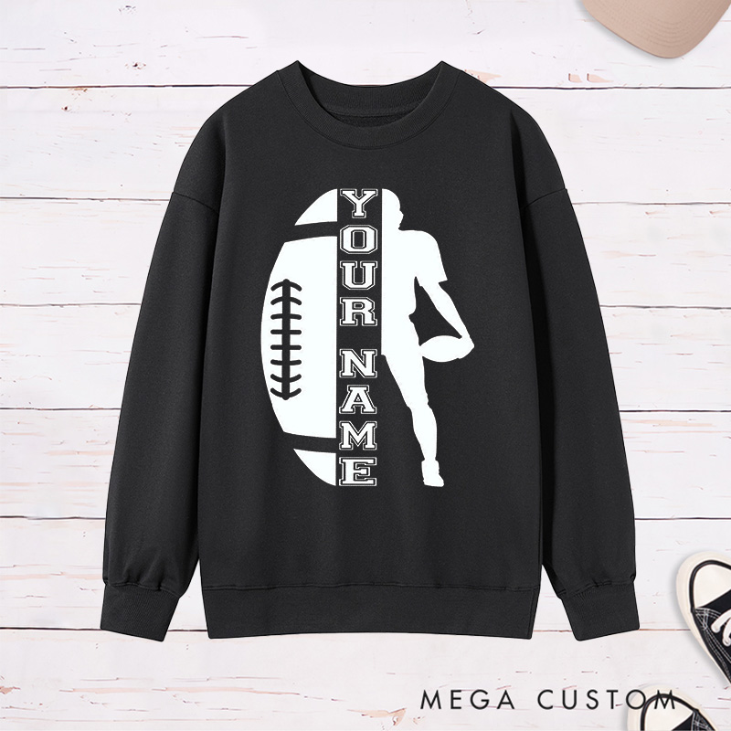 Personalized American Football Sweatshirt with Custom Your Name