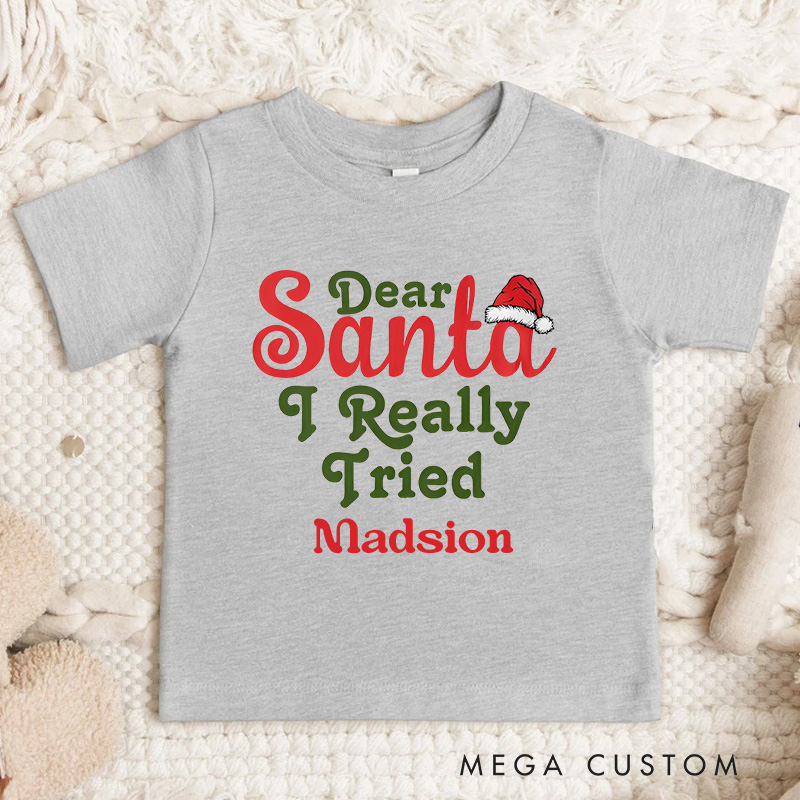 Personalized Dear Santa Funny Christmas Group Kid T-Shirt Gift for Kids