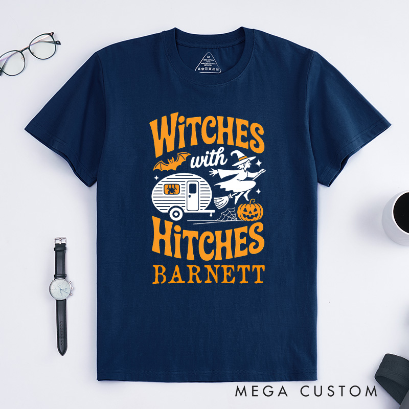 Personalized Camping Halloween Funny Witch Essential T-Shirt Camping Car Rv Pumpkin T-Shirt Gift Outdoor