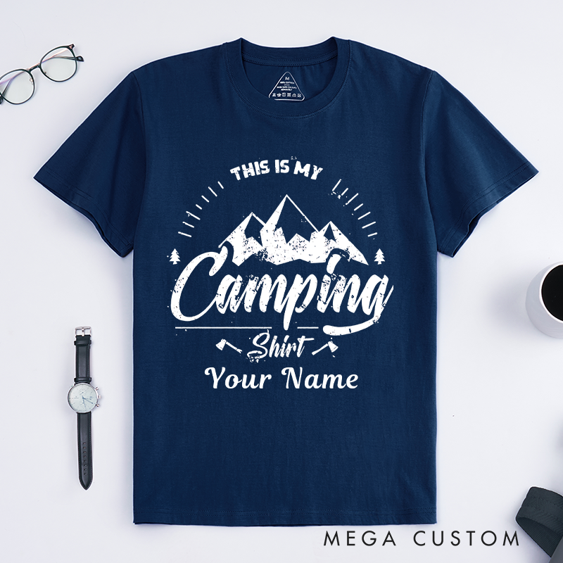 Personalized Adventure Awaits Explore the Outdoors T-Shirt  Hiking Camping Adventurers Lovers Shirt Gift for Travel Friend