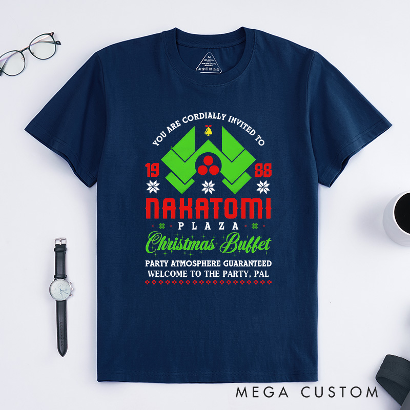 Personalized Christmas Buffet T-Shirt Retro Movie Enthusiasts Christmas Gift for Geek Nerd