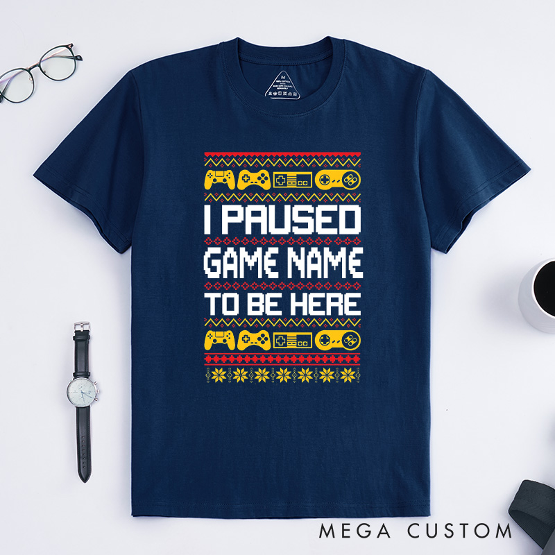 Personalized Game Lovers Christmas T-Shirt Gamers Shirt Christmas Gift for Geek Nerd