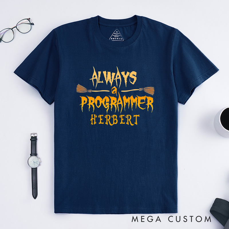 Personalized Geek Halloween T-Shirt Technology Computer Lover Shirt Halloween Gift for Geek Nerd