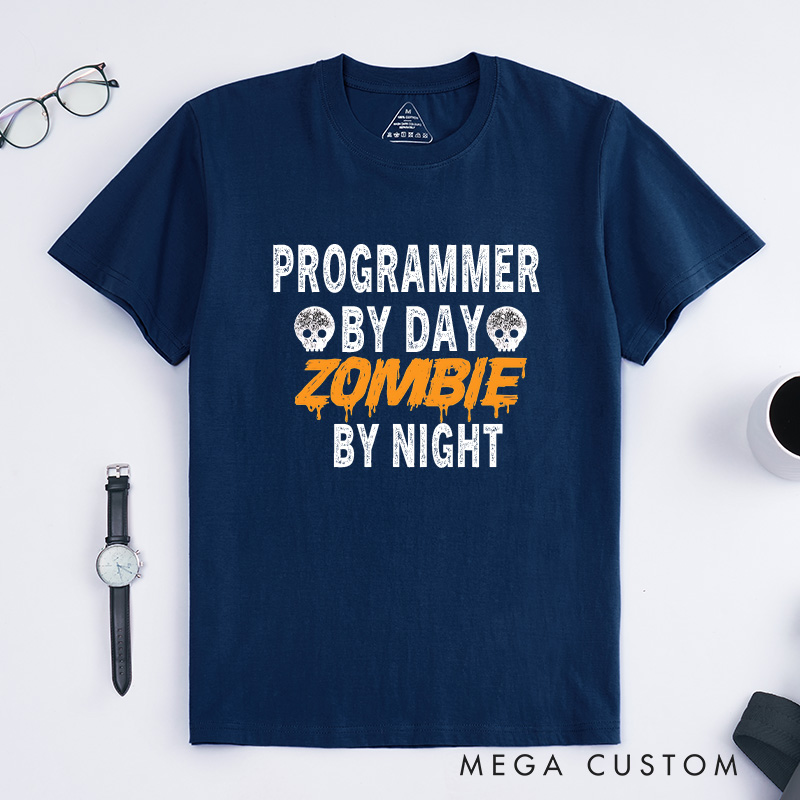Personalized Programmer Lover Halloween T-Shirt Technology Computer Lovers Shirt Gift for Geek