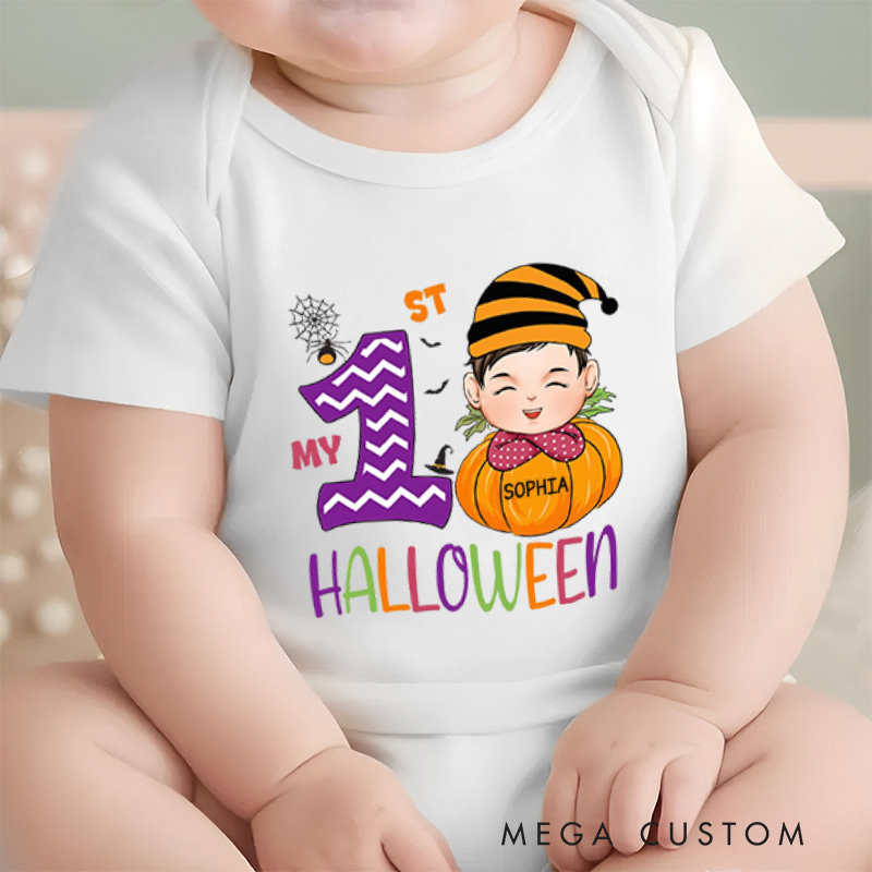 Personalized My 1st Halloween Baby Onesie