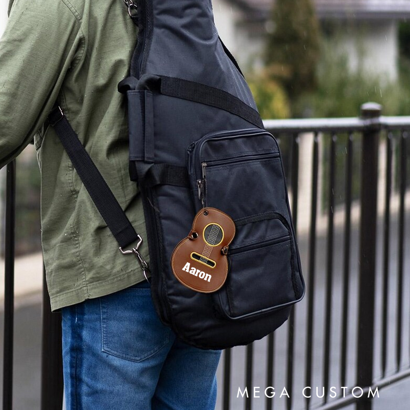 Personalized Guitar Pick Bag Perfect Gift for Guitar Player Custom PU Leather Guitar Bag Music Lover Gift Guitar Picks Holder