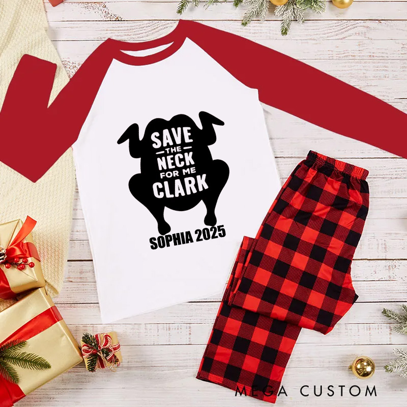 Personalized Classic Christmas Movie Inspired Funny Christmas Family Matching Pajamas Family Name Shirts Movie Holiday Shirt