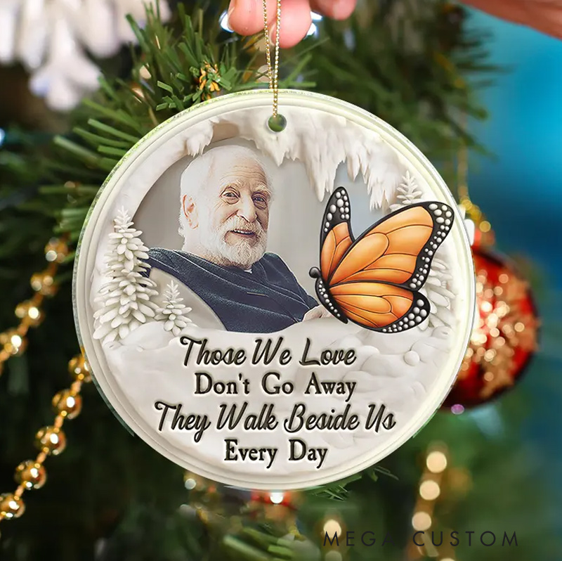 Personalized Photo Memorial Ornament I'm Always With You Custom Shaped Acrylic Ornament Sympathy Gift for Loss of Loved One 