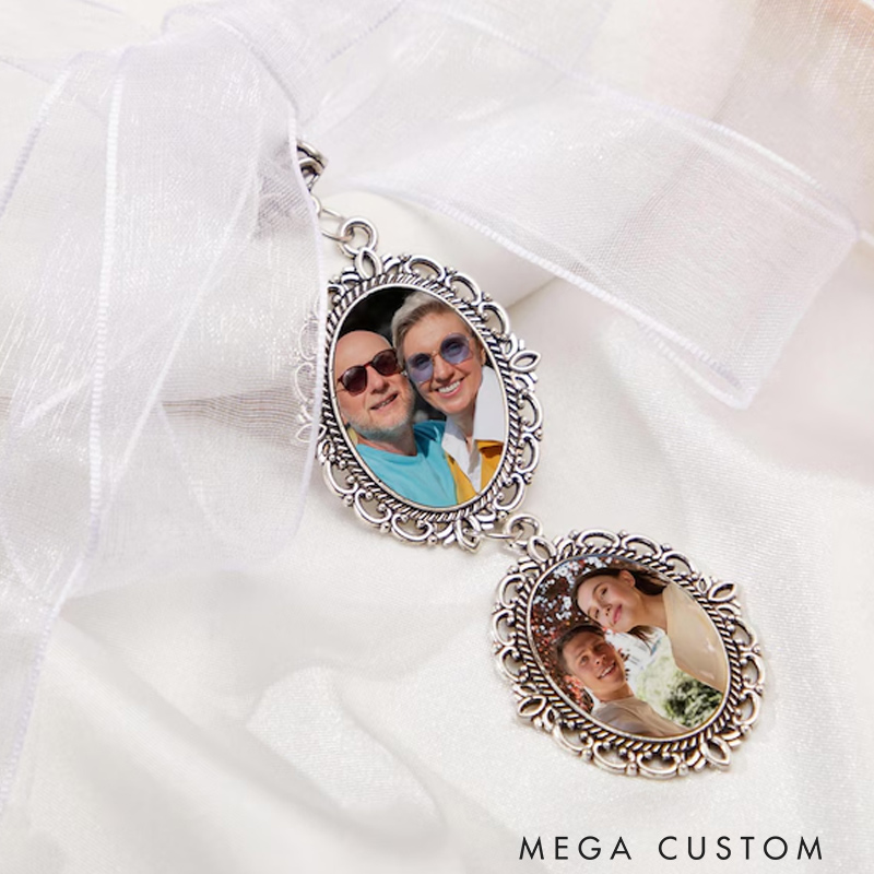 Personalized Bouquet Photo Charm Wedding Bouquet Charm with Photo Bridal Bouquet Photo Charm Wedding Memorial Gift Bride Keepsake
