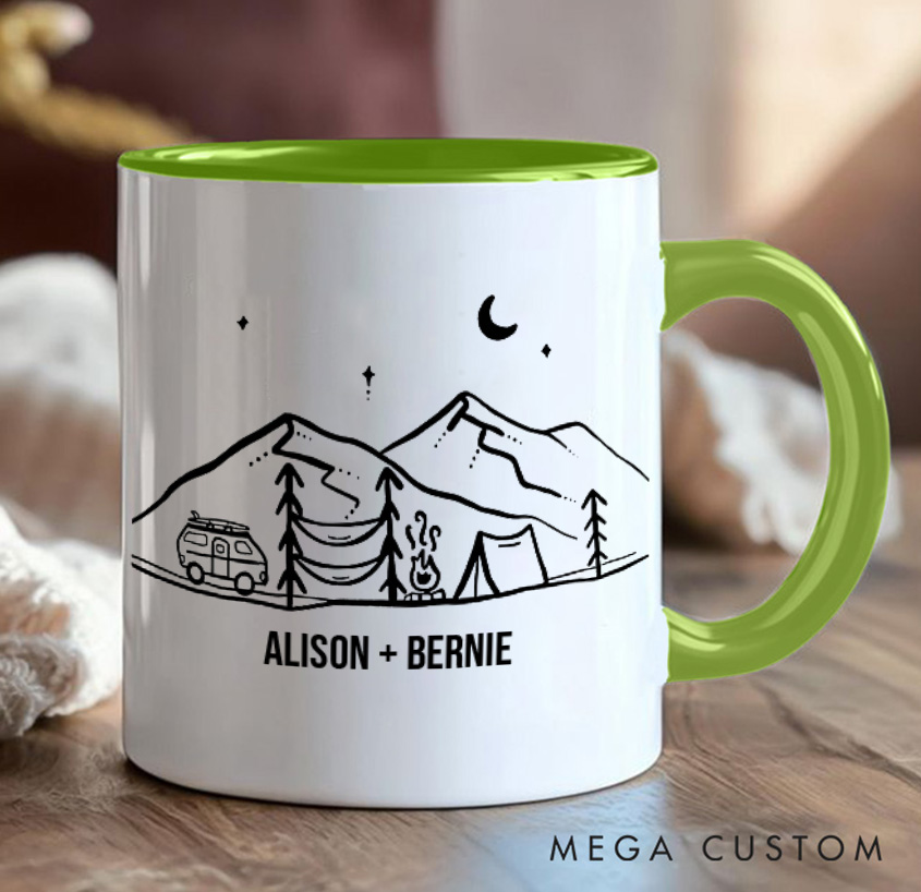 Personalized Camping Adventurers Hiking Mug Gift for Travel Outdoors Lovers