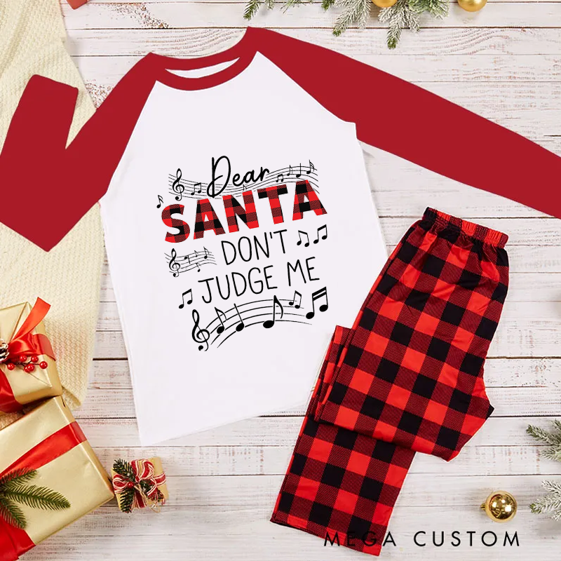 Personalized Family Matching Christmas Pajama Sets Dear Santa Pajama Sets