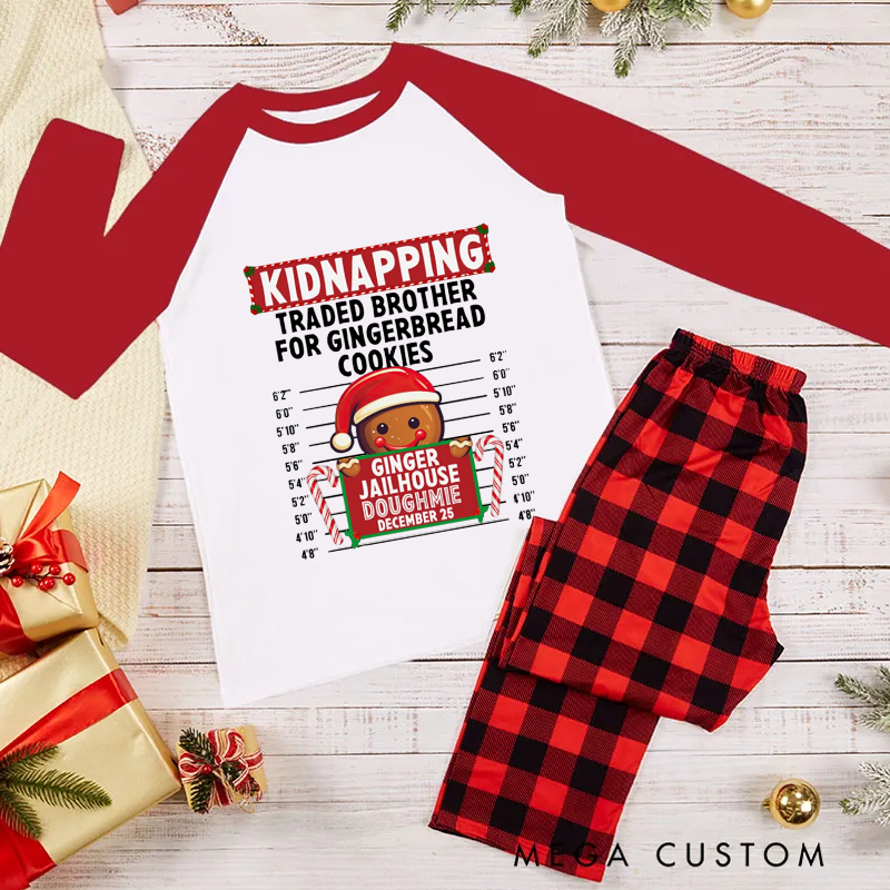 Personalized Family Matching Christmas Pajama Sets Matching Holiday Pajama Sets for Family Christmas PJs Gingerbread North Pole Correctional