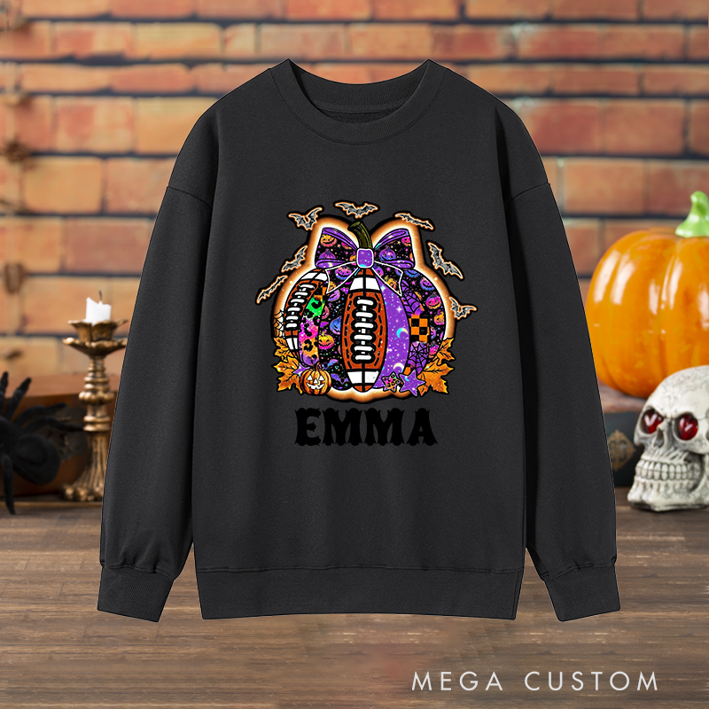 Personalized Halloween Sweatshirt with Custom with Your Name for a Festive Look