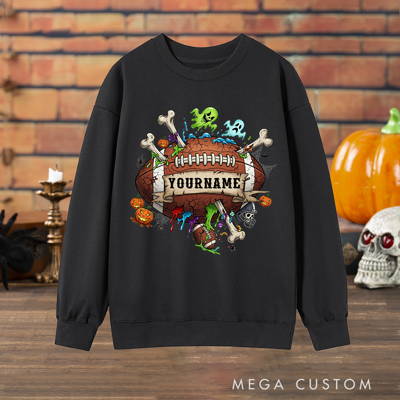 Personalized Halloween Sweatshirt with Custom with Your Name for a Spooky Vibe