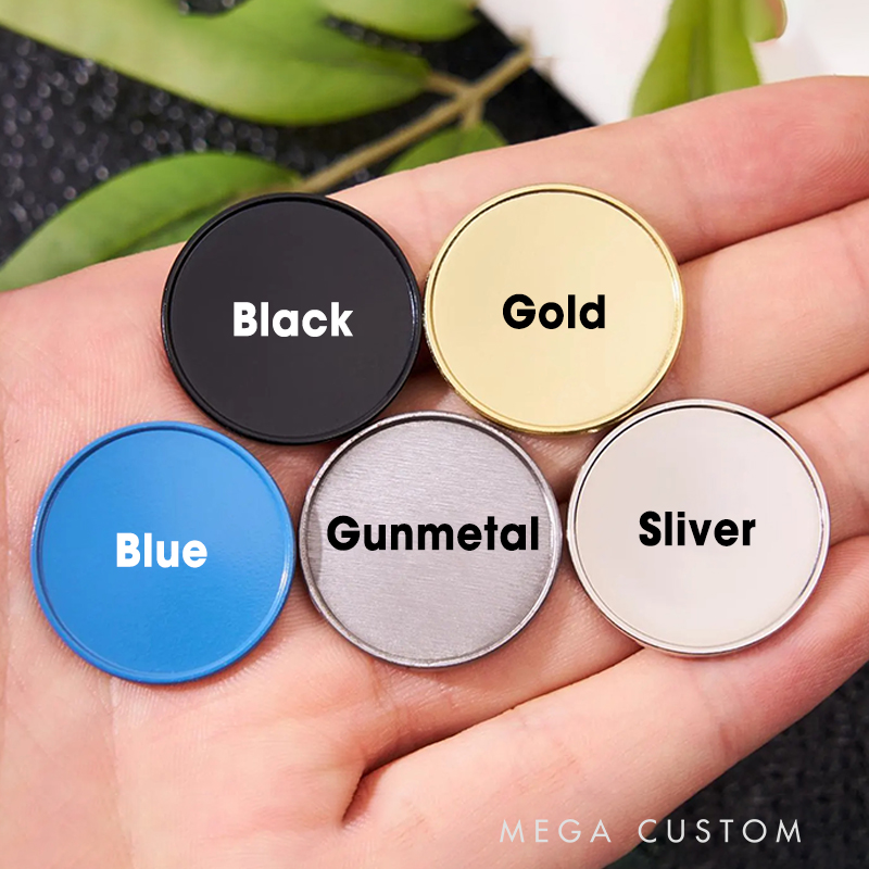 Personalized Magnetic Golf Ball Marker Featuring Name and Golf Graphics