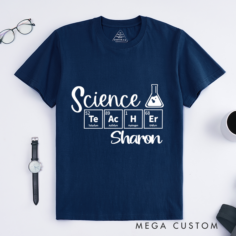 Personalized Science Teacher T-Shirt Science Exploring the Wonders of Knowledge Shirt Gift Nerd Geek Science Lovers 