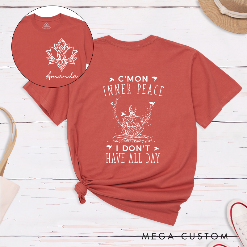 [Copy]Personalized Spiritual T-Shirt Meditation and Self-Love Design Yoga T-Shirt Perfect Gift for Yoga Lover and Meditation