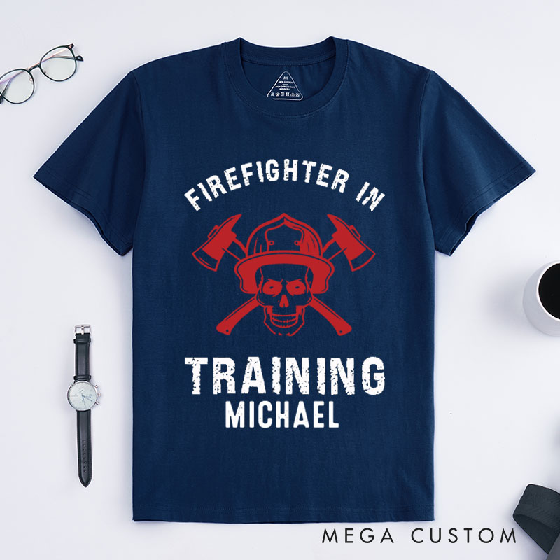 Personalized Firefighter T-Shirts Heroic Firefighter Fashion Design T-Shirts