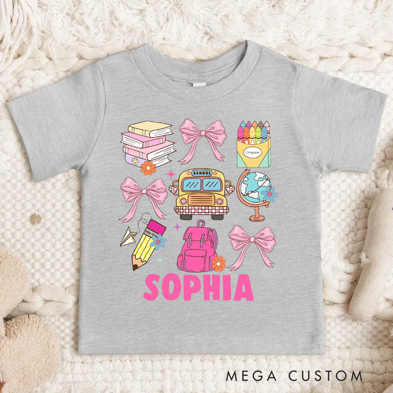 Personalized Back to School Kids T-Shirt 
