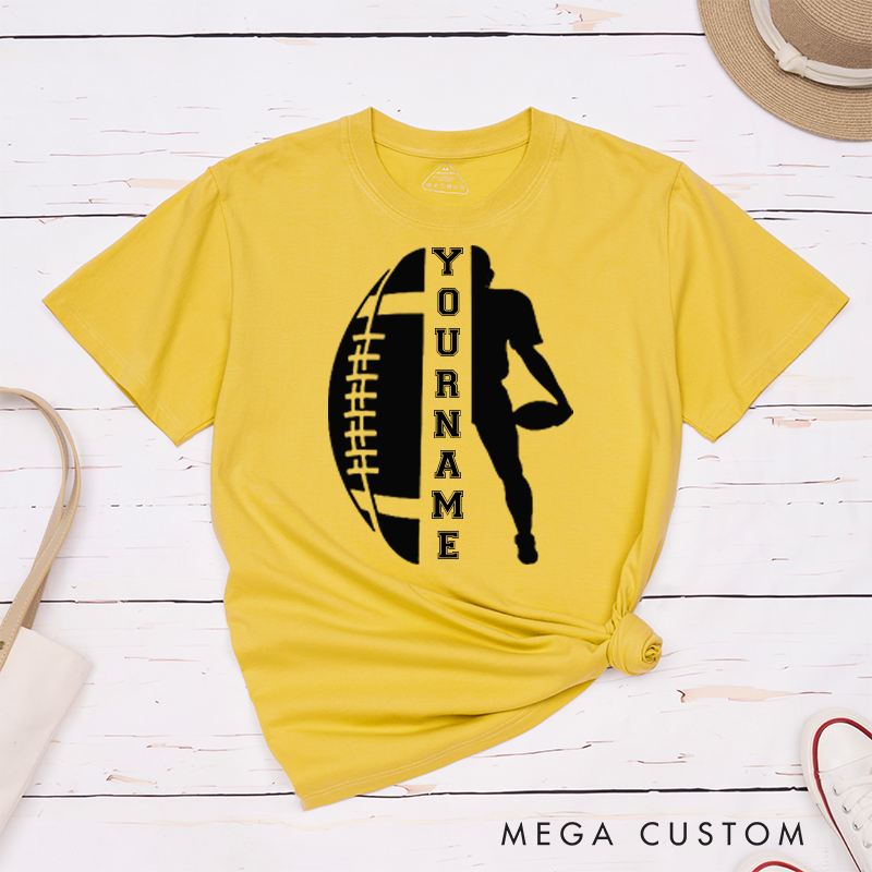Personalized American Football T-Shirt with Custom Your Name