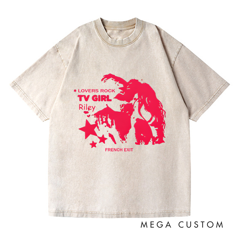 Personalized Washed T-Shirts Lovers Rock Song Merch and Gift for Indie Fans T-Shirt