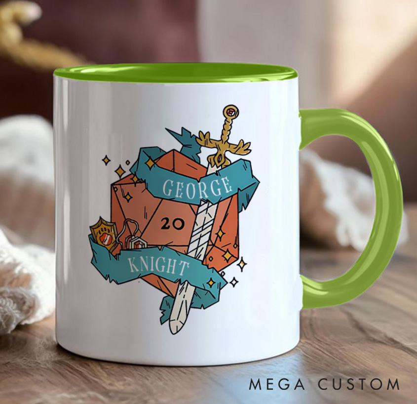 Personalized D&D Gamers Mug Game Enthusiasts Coffee Cup Gift for Geek Nerd Lovers