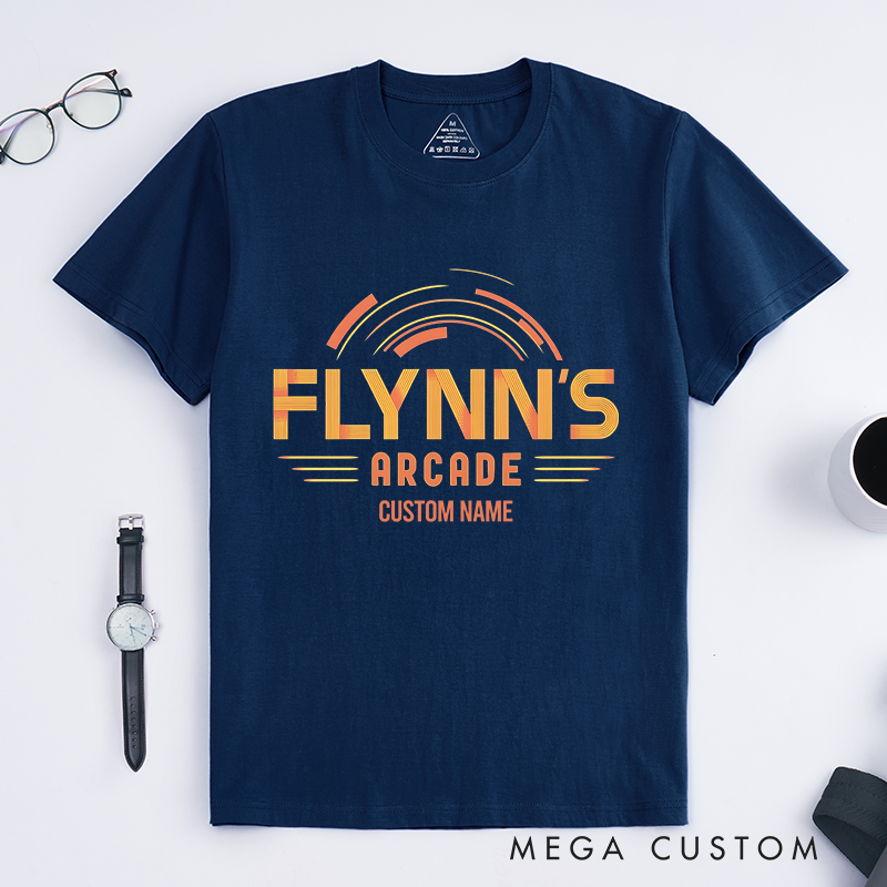Personalized Flynn's Arcade T-Shirt A Retro Gaming Haven Lover Shirts Gift for Geek Nerd 