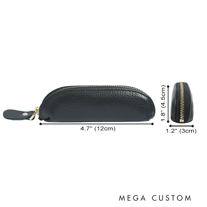 Personalized Cross Multicolor Mini PU Leather Coin Purse Rosary Bag with Name Birthday Religious Baptism Gift for Christians Catholic