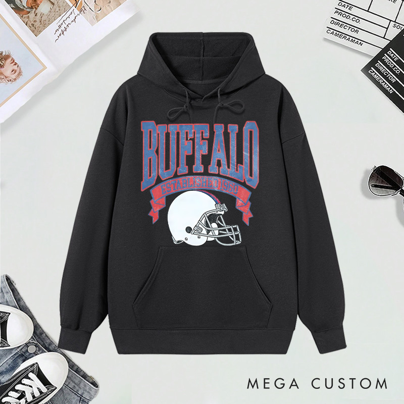 Personalized Football Team Hoodie with Custom Graphic Design