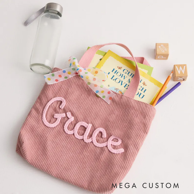 Personalized Handbags Small Bag for Camping Back to School Gift First Day of School Gift for Kids and Toddlers