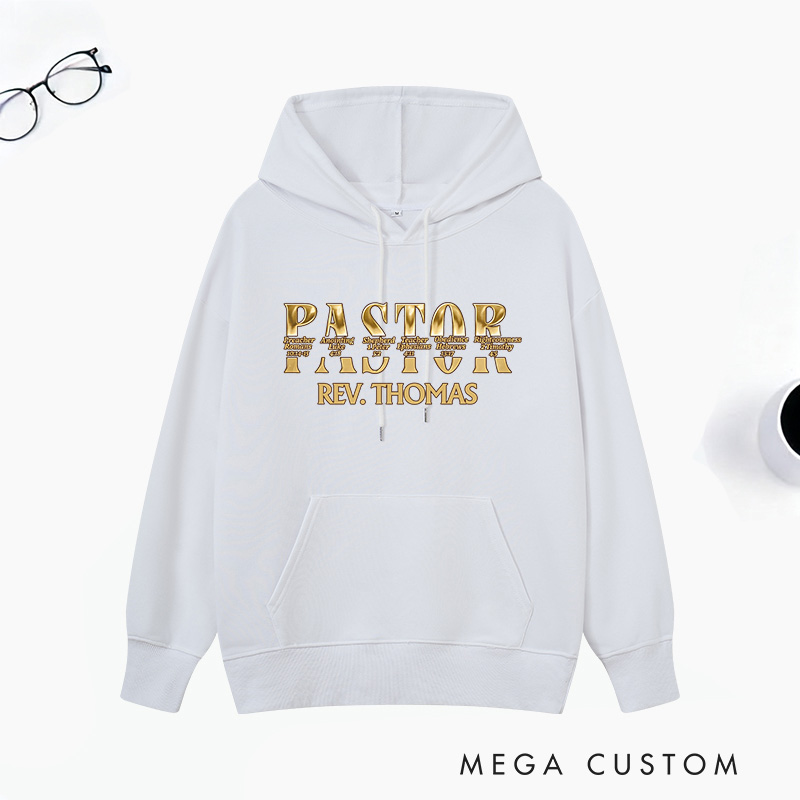 Personalized Pastor Appreciation Classic Hoodies with Name Unisex Hoodies Religious Appreciation Gift for Pastor