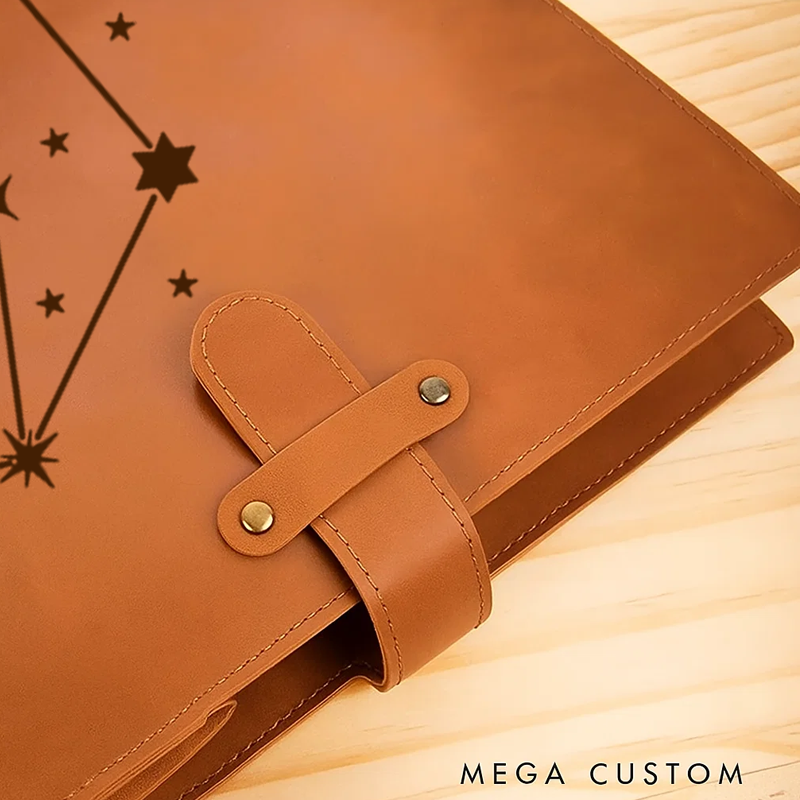 Personalized Zodiac Journal Zodiac Notebook Birthday Gift Month Zodiac Gift Journal Notebook Astrology Gift