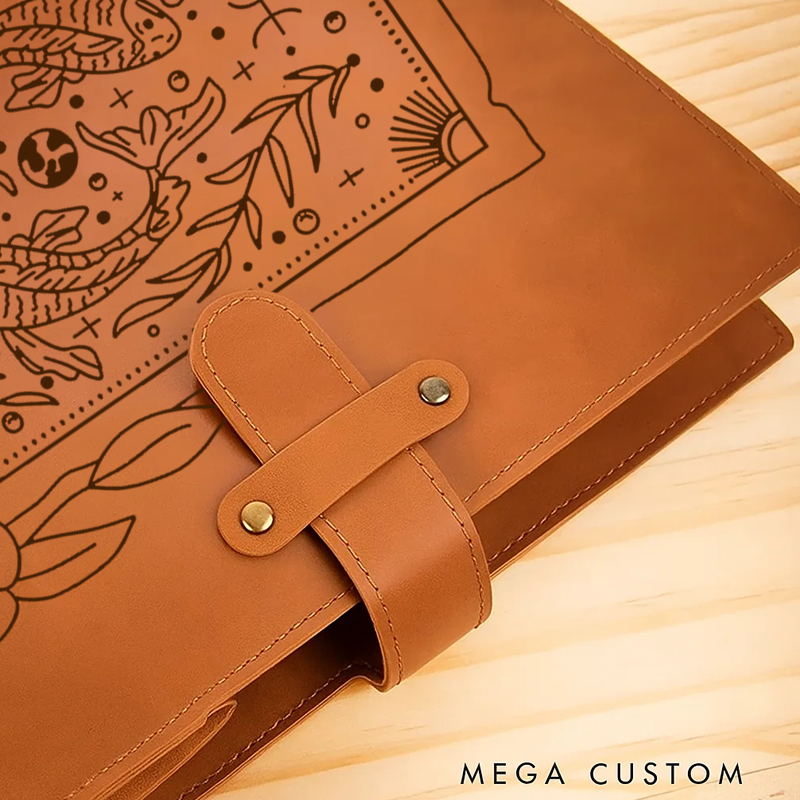 Personalized Zodiac Journal Astrology Hard Cover Soft Touch Matte Notebook Diary Celestial Unique Gift Ideas Star Sign