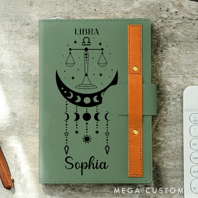 Personalized Zodiac Journal Hardcover Astrology Notebook Writing & Journaling Zodiac Sign Journal Notebook