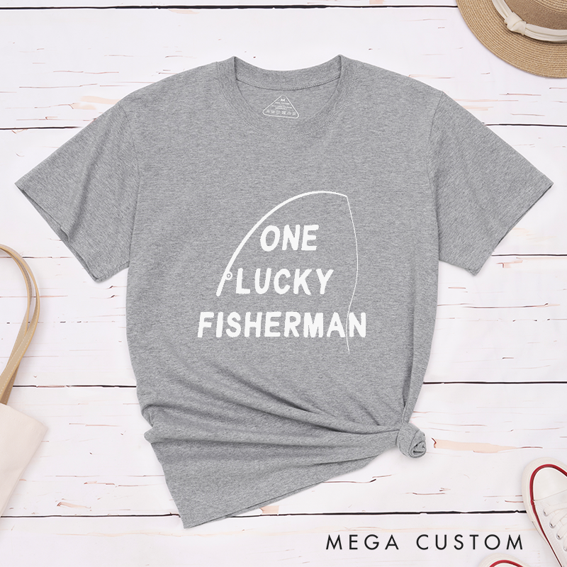 Personalized Fishing Couple T-Shirt Funny Couple T-Shirt Honeymoon T-Shirt Valentine T-Shirt Perfect Gift for Fishing Lover and Romantic Partner