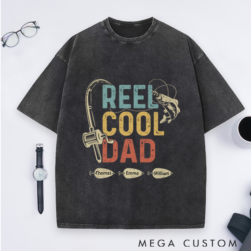 Personalized Fishing T-Shirt Unisex T-Shirt Reel Cool Dad Design Father's Day Gift Perfect Gift for Fisherman on Father's Day