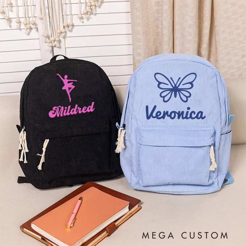 Personalized Cute Ballerina Backpack Dance Bag Ballet Gifts for Girls Women Dancers