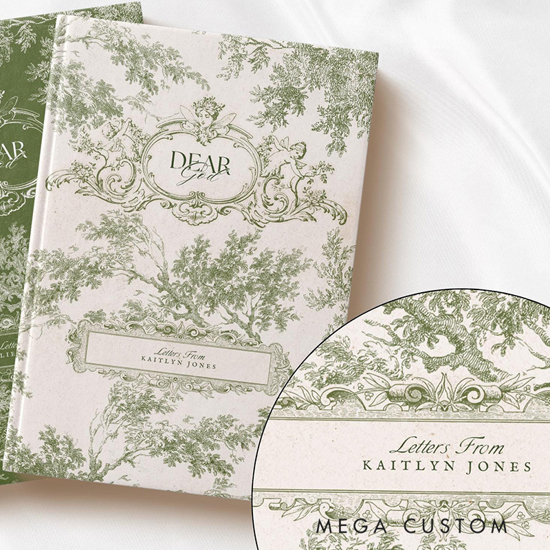 Personalized Dear God A5 Prayer Journal Notebook with Name Sermon Notes Gift for Christian Baptism Gift Orthodox Christian