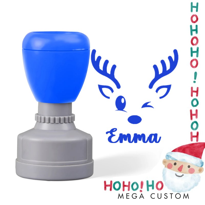 Personalized Christmas Elk Stamp Christmas Gift for Kids Christmas Toddler Gifts