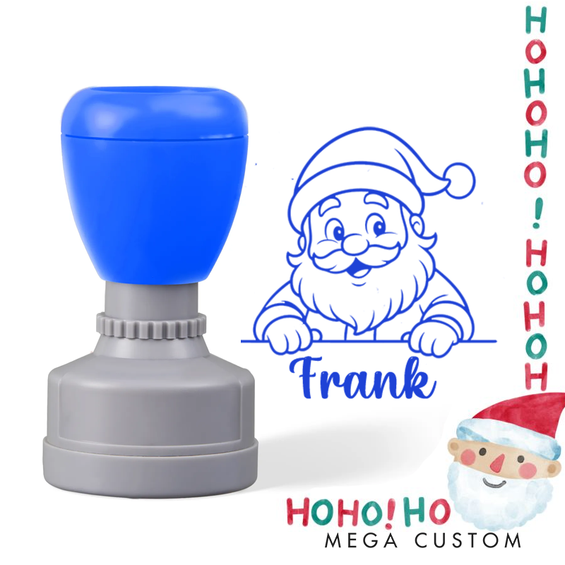 Personalized Merry Christmas Santa Claus Stamp Christmas Gift for Kids Christmas Toddler Gifts