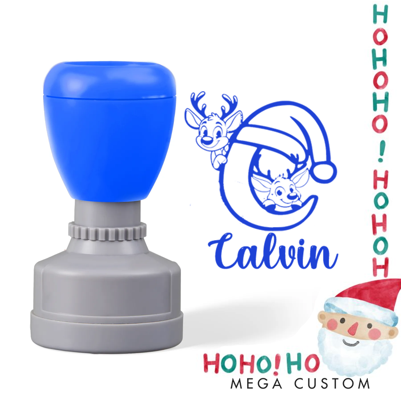 Personalized Christmas Monogram Alphabet Stamp Christmas Gift for Kids Christmas Toddler Gifts